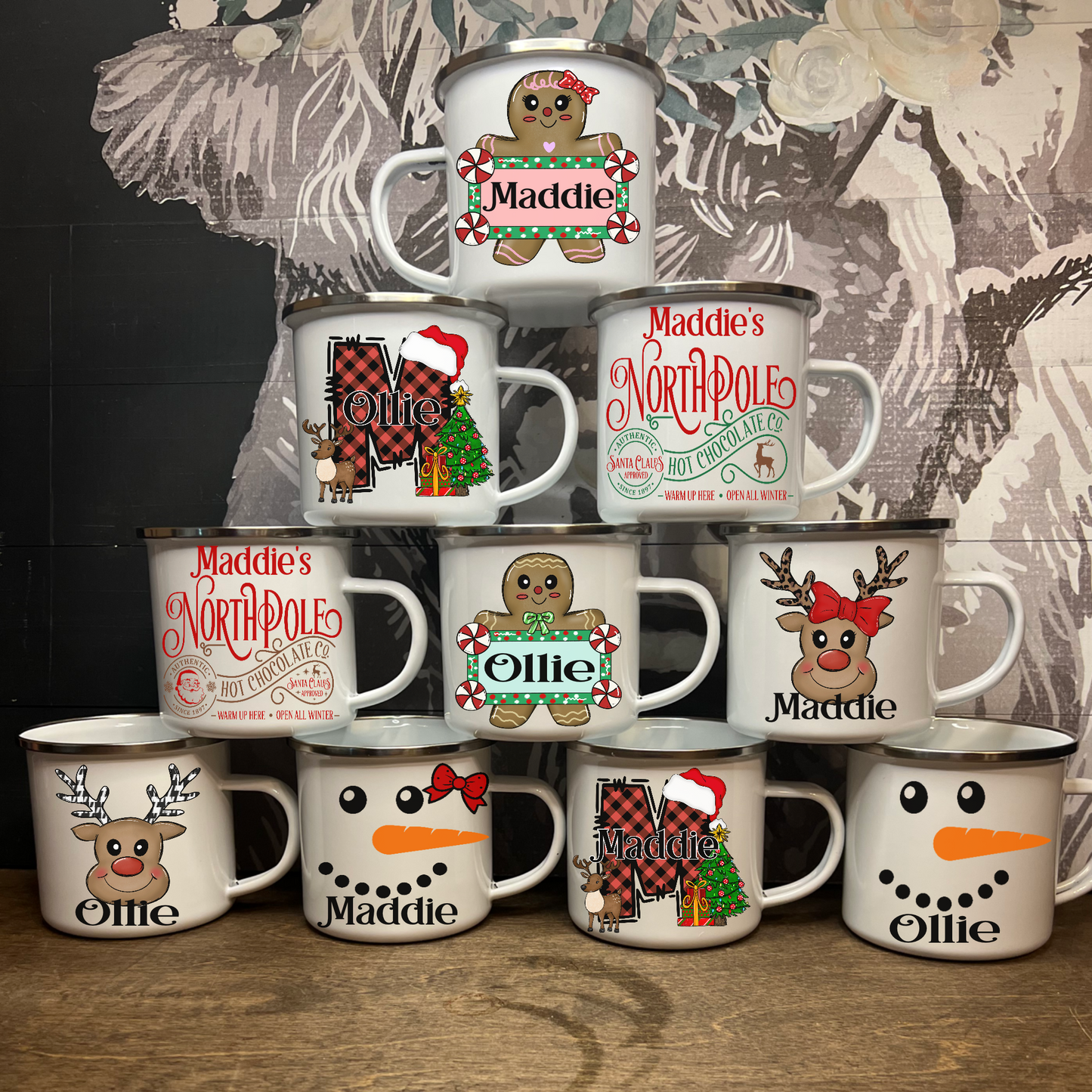 Customizable Christmas Mugs