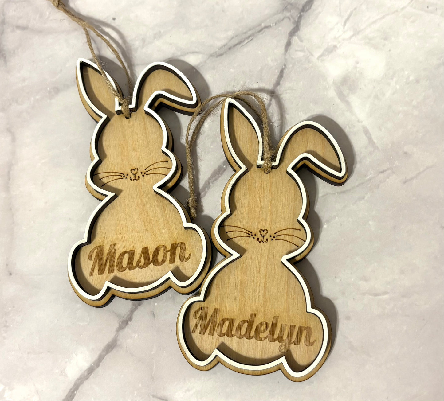 Bunny Easter Basket Tags