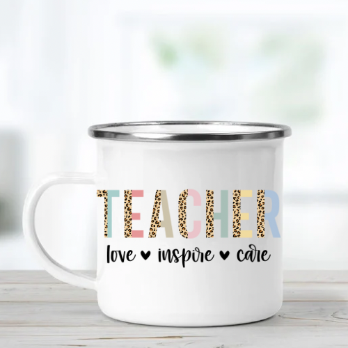Teacher Love Inspire Care Mug