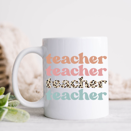 Stacked Teacher Mug
