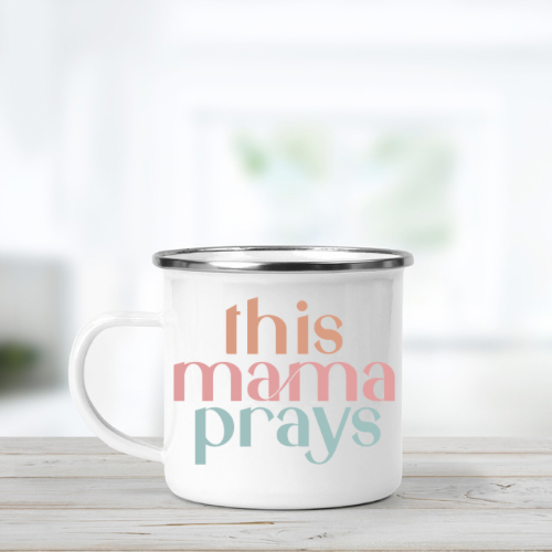 This Mama Prays Mug